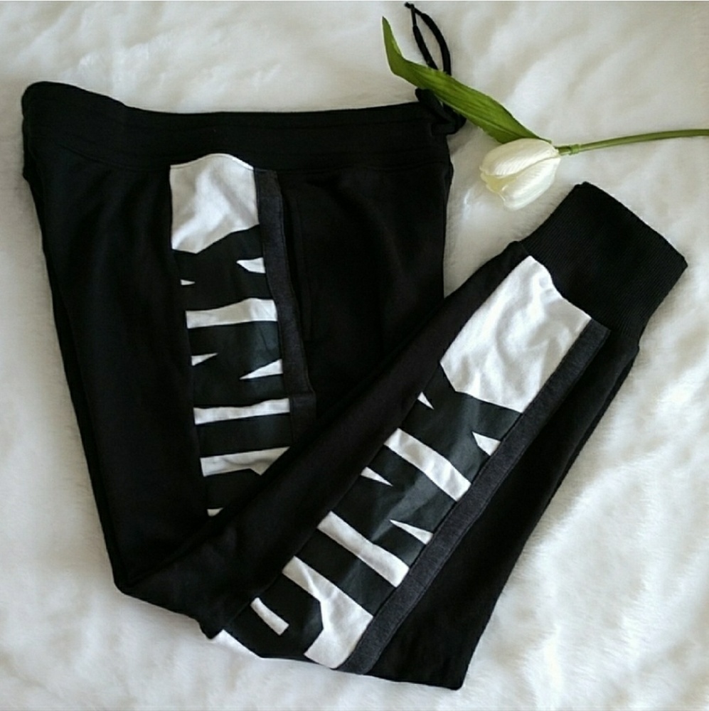 PINK VICTORIA'S SECRET POCKETS SKINNY JOGGER - Picture 1 of 3